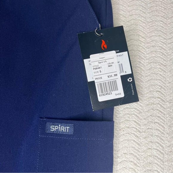 spirit scrubs / navy blue joggers size small - Picture 10 of 11